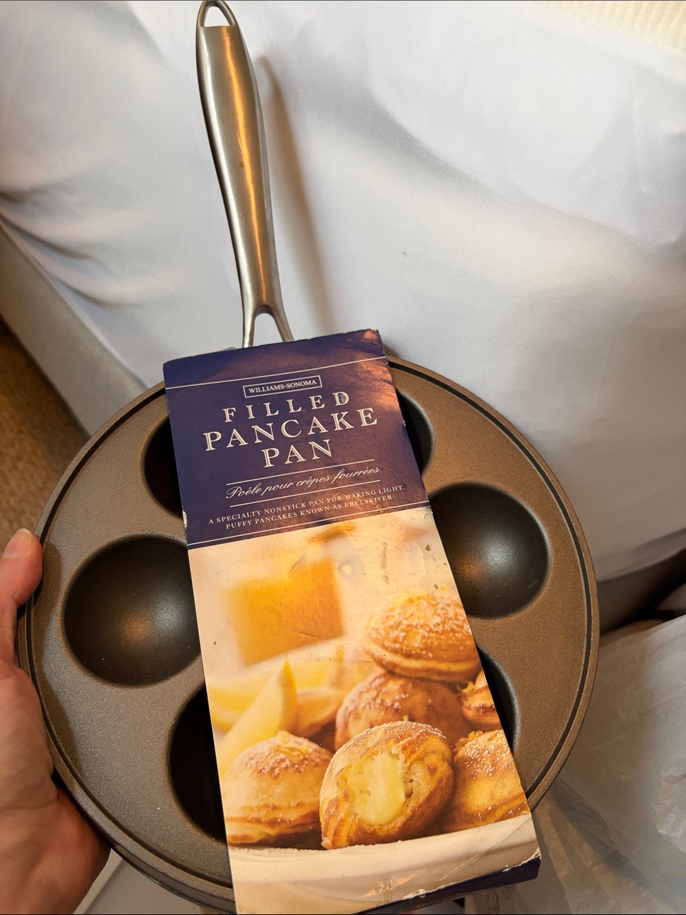 Williams Sonoma Nonstick Filled Pancake Pan in Dark Gray